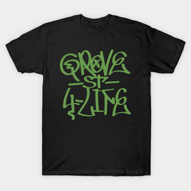 Grove Street Graffiti T-Shirt by Power Up Prints